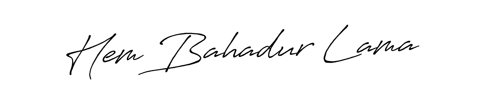 Once you've used our free online signature maker to create your best signature Antro_Vectra_Bolder style, it's time to enjoy all of the benefits that Hem Bahadur Lama name signing documents. Hem Bahadur Lama signature style 7 images and pictures png