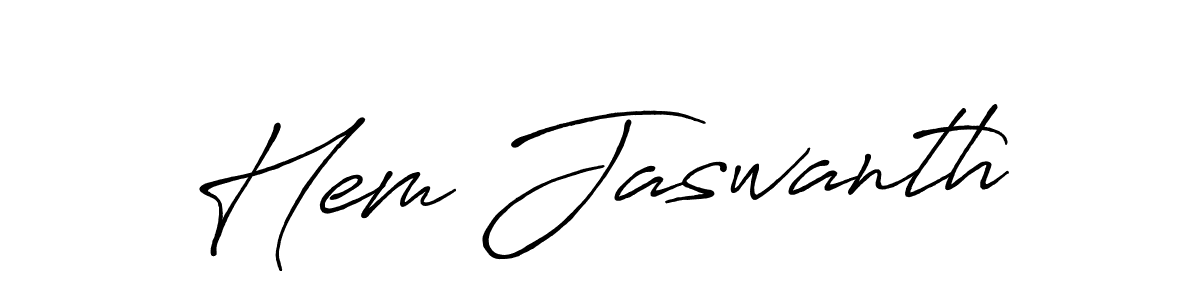 Also You can easily find your signature by using the search form. We will create Hem Jaswanth name handwritten signature images for you free of cost using Antro_Vectra_Bolder sign style. Hem Jaswanth signature style 7 images and pictures png