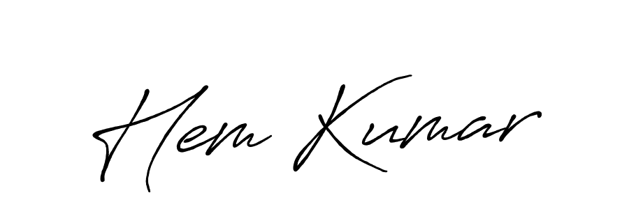 Once you've used our free online signature maker to create your best signature Antro_Vectra_Bolder style, it's time to enjoy all of the benefits that Hem Kumar name signing documents. Hem Kumar signature style 7 images and pictures png