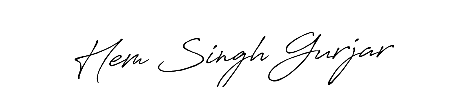 Make a short Hem Singh Gurjar signature style. Manage your documents anywhere anytime using Antro_Vectra_Bolder. Create and add eSignatures, submit forms, share and send files easily. Hem Singh Gurjar signature style 7 images and pictures png
