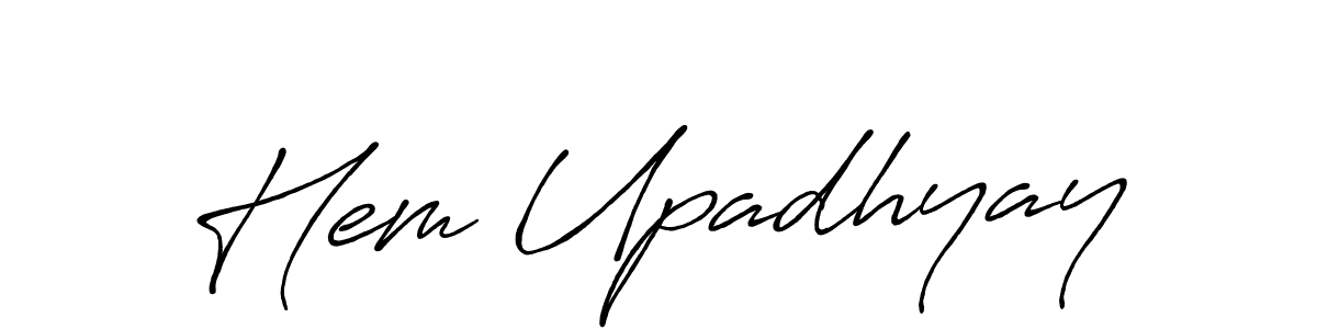 Here are the top 10 professional signature styles for the name Hem Upadhyay. These are the best autograph styles you can use for your name. Hem Upadhyay signature style 7 images and pictures png