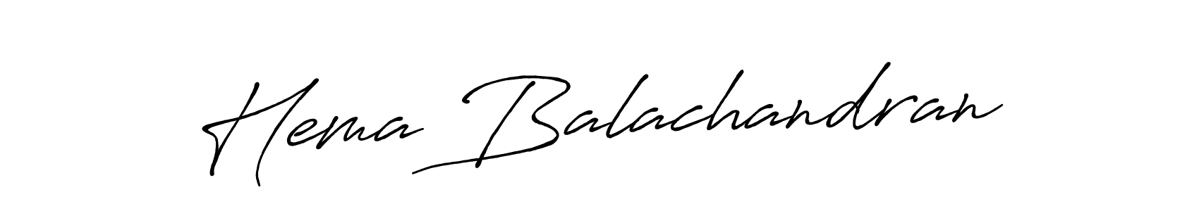 Also we have Hema Balachandran name is the best signature style. Create professional handwritten signature collection using Antro_Vectra_Bolder autograph style. Hema Balachandran signature style 7 images and pictures png