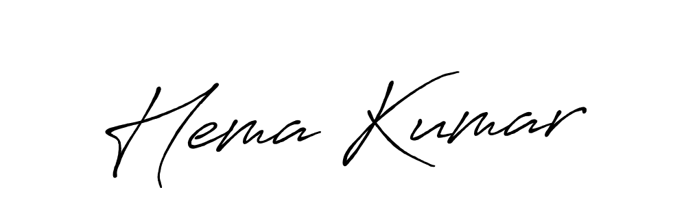 How to make Hema Kumar name signature. Use Antro_Vectra_Bolder style for creating short signs online. This is the latest handwritten sign. Hema Kumar signature style 7 images and pictures png