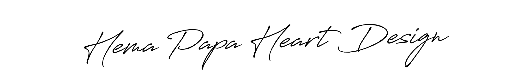 Make a beautiful signature design for name Hema Papa Heart Design. Use this online signature maker to create a handwritten signature for free. Hema Papa Heart Design signature style 7 images and pictures png