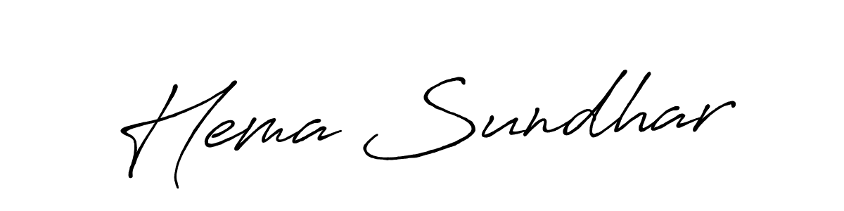 How to make Hema Sundhar signature? Antro_Vectra_Bolder is a professional autograph style. Create handwritten signature for Hema Sundhar name. Hema Sundhar signature style 7 images and pictures png
