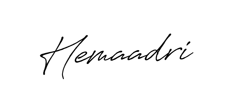 Make a beautiful signature design for name Hemaadri. Use this online signature maker to create a handwritten signature for free. Hemaadri signature style 7 images and pictures png