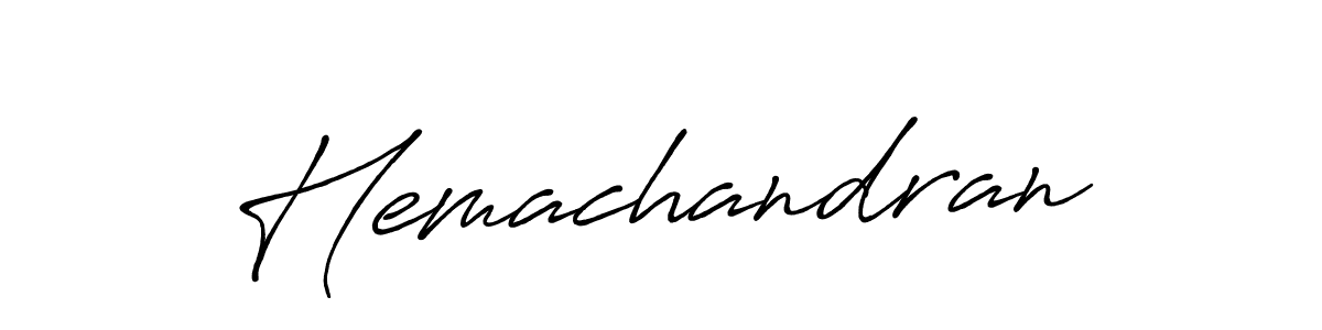 Make a beautiful signature design for name Hemachandran. With this signature (Antro_Vectra_Bolder) style, you can create a handwritten signature for free. Hemachandran signature style 7 images and pictures png