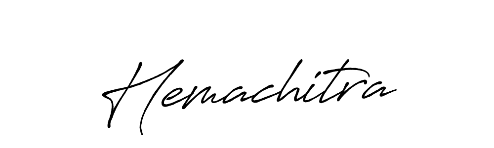 Use a signature maker to create a handwritten signature online. With this signature software, you can design (Antro_Vectra_Bolder) your own signature for name Hemachitra. Hemachitra signature style 7 images and pictures png