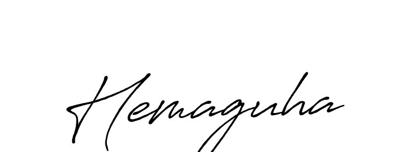 Hemaguha stylish signature style. Best Handwritten Sign (Antro_Vectra_Bolder) for my name. Handwritten Signature Collection Ideas for my name Hemaguha. Hemaguha signature style 7 images and pictures png