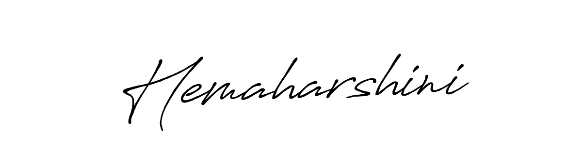 Hemaharshini stylish signature style. Best Handwritten Sign (Antro_Vectra_Bolder) for my name. Handwritten Signature Collection Ideas for my name Hemaharshini. Hemaharshini signature style 7 images and pictures png