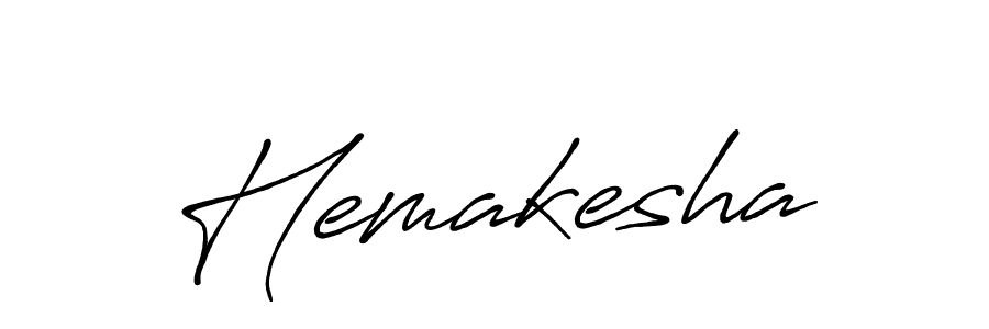 Use a signature maker to create a handwritten signature online. With this signature software, you can design (Antro_Vectra_Bolder) your own signature for name Hemakesha. Hemakesha signature style 7 images and pictures png