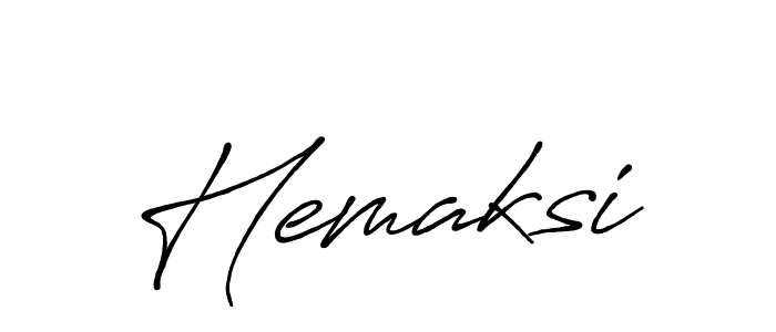 How to make Hemaksi signature? Antro_Vectra_Bolder is a professional autograph style. Create handwritten signature for Hemaksi name. Hemaksi signature style 7 images and pictures png