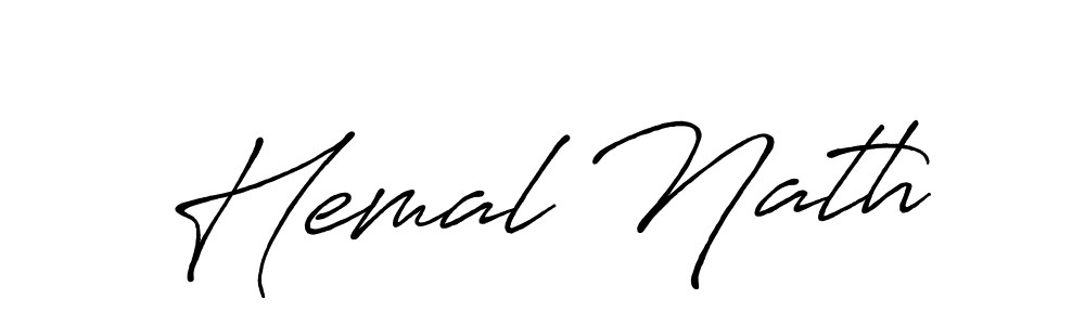 Similarly Antro_Vectra_Bolder is the best handwritten signature design. Signature creator online .You can use it as an online autograph creator for name Hemal Nath. Hemal Nath signature style 7 images and pictures png