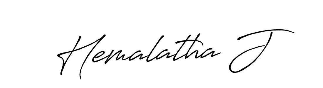 Antro_Vectra_Bolder is a professional signature style that is perfect for those who want to add a touch of class to their signature. It is also a great choice for those who want to make their signature more unique. Get Hemalatha J name to fancy signature for free. Hemalatha J signature style 7 images and pictures png