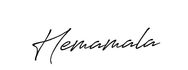 Make a beautiful signature design for name Hemamala. With this signature (Antro_Vectra_Bolder) style, you can create a handwritten signature for free. Hemamala signature style 7 images and pictures png