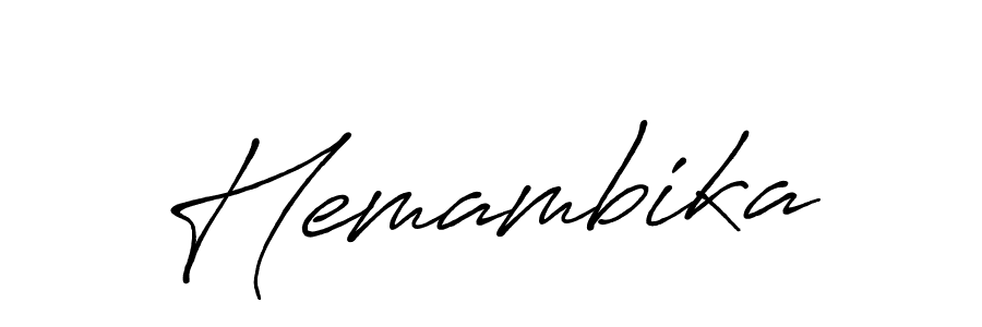 How to make Hemambika name signature. Use Antro_Vectra_Bolder style for creating short signs online. This is the latest handwritten sign. Hemambika signature style 7 images and pictures png