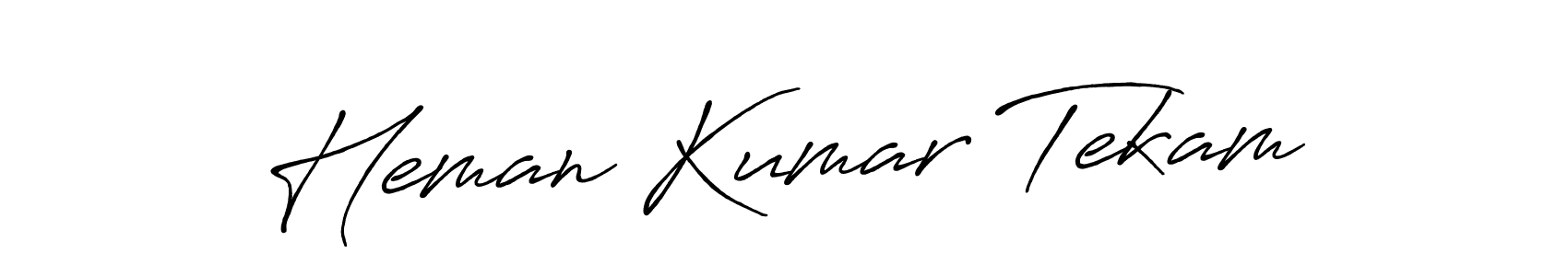 You can use this online signature creator to create a handwritten signature for the name Heman Kumar Tekam. This is the best online autograph maker. Heman Kumar Tekam signature style 7 images and pictures png