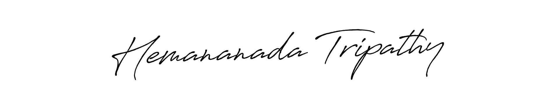 Make a beautiful signature design for name Hemananada Tripathy. With this signature (Antro_Vectra_Bolder) style, you can create a handwritten signature for free. Hemananada Tripathy signature style 7 images and pictures png