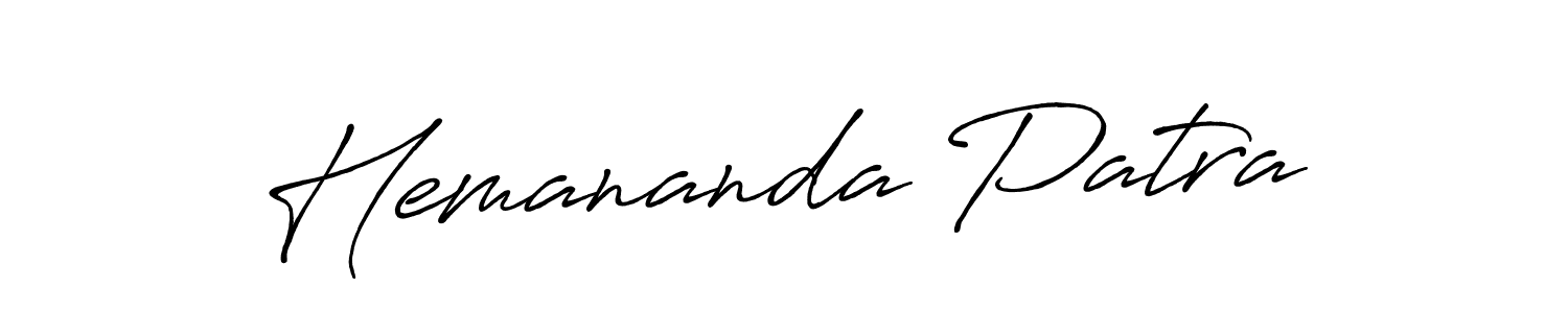 Hemananda Patra stylish signature style. Best Handwritten Sign (Antro_Vectra_Bolder) for my name. Handwritten Signature Collection Ideas for my name Hemananda Patra. Hemananda Patra signature style 7 images and pictures png