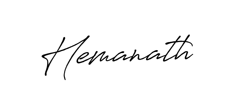 Also we have Hemanath name is the best signature style. Create professional handwritten signature collection using Antro_Vectra_Bolder autograph style. Hemanath signature style 7 images and pictures png