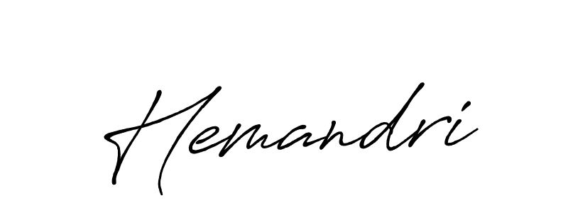 Design your own signature with our free online signature maker. With this signature software, you can create a handwritten (Antro_Vectra_Bolder) signature for name Hemandri. Hemandri signature style 7 images and pictures png