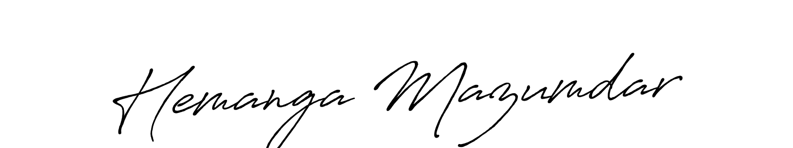 Use a signature maker to create a handwritten signature online. With this signature software, you can design (Antro_Vectra_Bolder) your own signature for name Hemanga Mazumdar. Hemanga Mazumdar signature style 7 images and pictures png