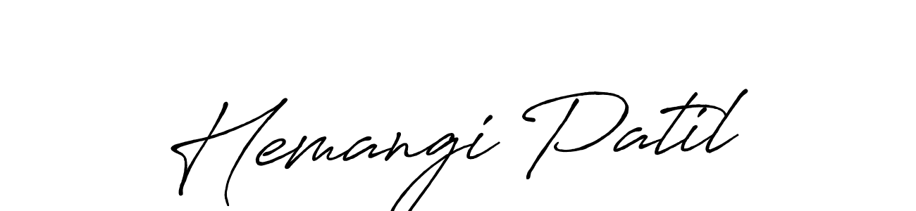Also we have Hemangi Patil name is the best signature style. Create professional handwritten signature collection using Antro_Vectra_Bolder autograph style. Hemangi Patil signature style 7 images and pictures png