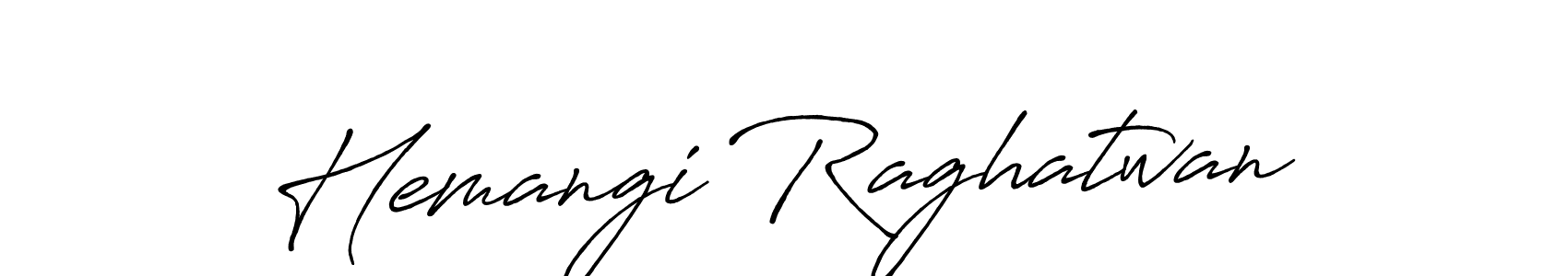 Create a beautiful signature design for name Hemangi Raghatwan. With this signature (Antro_Vectra_Bolder) fonts, you can make a handwritten signature for free. Hemangi Raghatwan signature style 7 images and pictures png