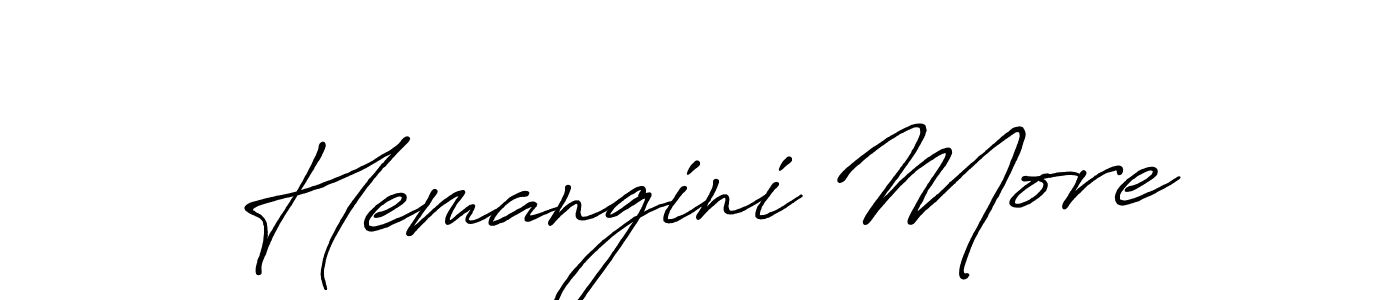 Create a beautiful signature design for name Hemangini More. With this signature (Antro_Vectra_Bolder) fonts, you can make a handwritten signature for free. Hemangini More signature style 7 images and pictures png