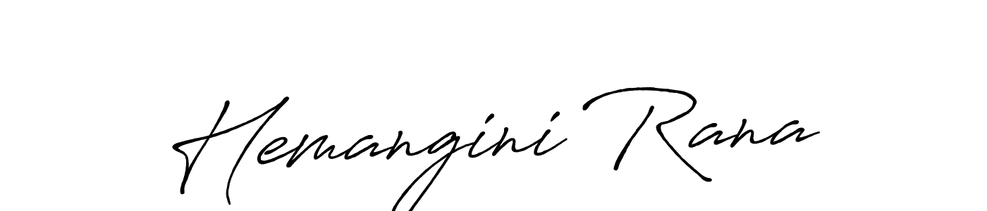 Also You can easily find your signature by using the search form. We will create Hemangini Rana name handwritten signature images for you free of cost using Antro_Vectra_Bolder sign style. Hemangini Rana signature style 7 images and pictures png