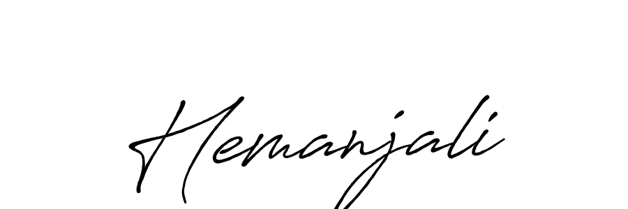 Create a beautiful signature design for name Hemanjali. With this signature (Antro_Vectra_Bolder) fonts, you can make a handwritten signature for free. Hemanjali signature style 7 images and pictures png