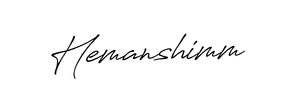 if you are searching for the best signature style for your name Hemanshimm. so please give up your signature search. here we have designed multiple signature styles  using Antro_Vectra_Bolder. Hemanshimm signature style 7 images and pictures png