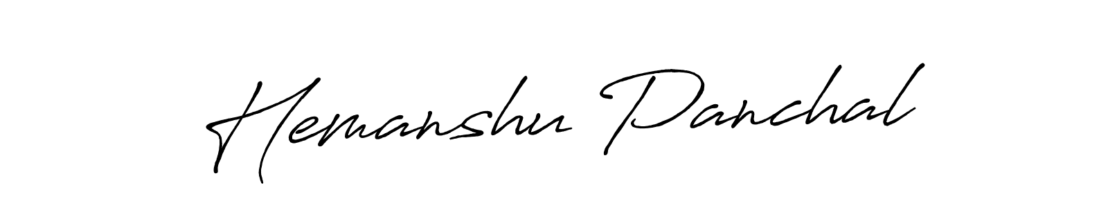 Also we have Hemanshu Panchal name is the best signature style. Create professional handwritten signature collection using Antro_Vectra_Bolder autograph style. Hemanshu Panchal signature style 7 images and pictures png