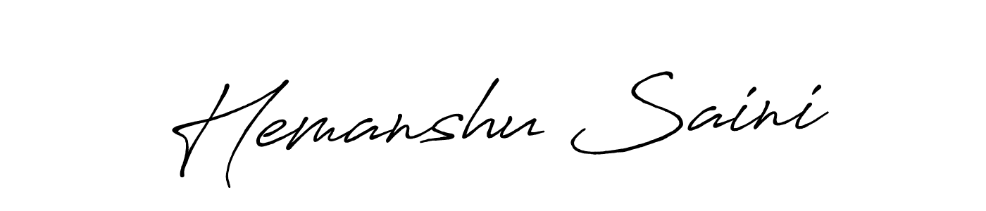 Best and Professional Signature Style for Hemanshu Saini. Antro_Vectra_Bolder Best Signature Style Collection. Hemanshu Saini signature style 7 images and pictures png