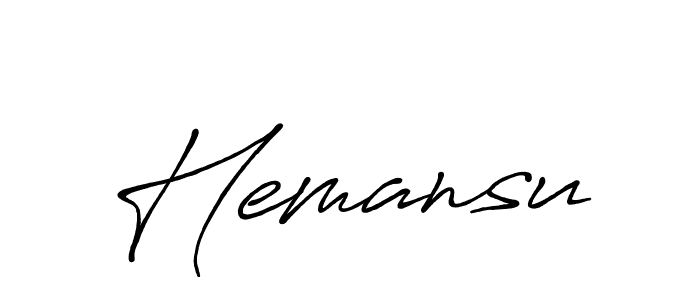The best way (Antro_Vectra_Bolder) to make a short signature is to pick only two or three words in your name. The name Hemansu include a total of six letters. For converting this name. Hemansu signature style 7 images and pictures png