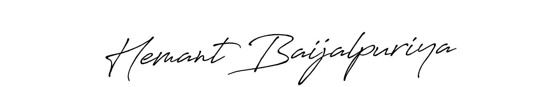 Hemant Baijalpuriya stylish signature style. Best Handwritten Sign (Antro_Vectra_Bolder) for my name. Handwritten Signature Collection Ideas for my name Hemant Baijalpuriya. Hemant Baijalpuriya signature style 7 images and pictures png