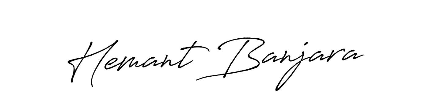 Hemant Banjara stylish signature style. Best Handwritten Sign (Antro_Vectra_Bolder) for my name. Handwritten Signature Collection Ideas for my name Hemant Banjara. Hemant Banjara signature style 7 images and pictures png