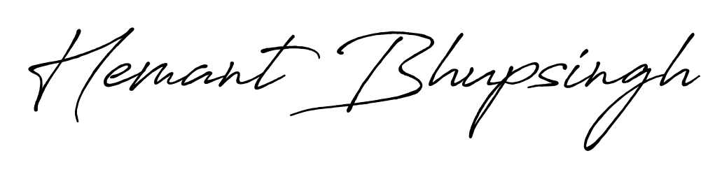 See photos of Hemant Bhupsingh official signature. Check more albums & portfolios. Read reviews & check more about Antro_Vectra_Bolder font. Hemant Bhupsingh signature style 7 images and pictures png