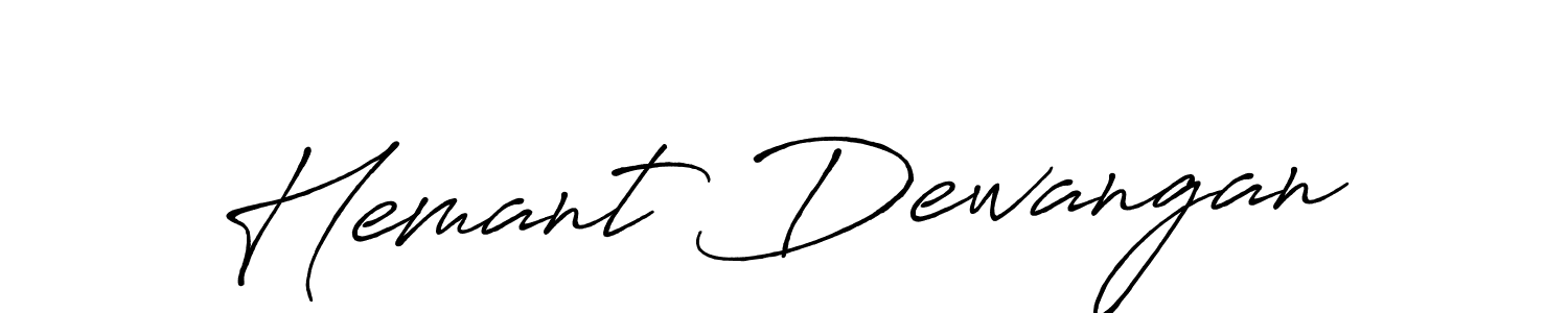 How to make Hemant Dewangan signature? Antro_Vectra_Bolder is a professional autograph style. Create handwritten signature for Hemant Dewangan name. Hemant Dewangan signature style 7 images and pictures png