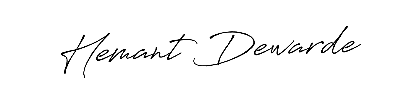 Make a beautiful signature design for name Hemant Dewarde. Use this online signature maker to create a handwritten signature for free. Hemant Dewarde signature style 7 images and pictures png