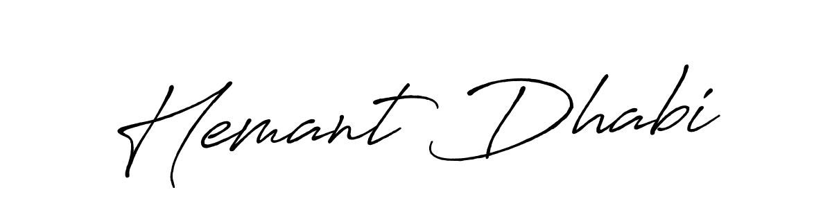 Hemant Dhabi stylish signature style. Best Handwritten Sign (Antro_Vectra_Bolder) for my name. Handwritten Signature Collection Ideas for my name Hemant Dhabi. Hemant Dhabi signature style 7 images and pictures png