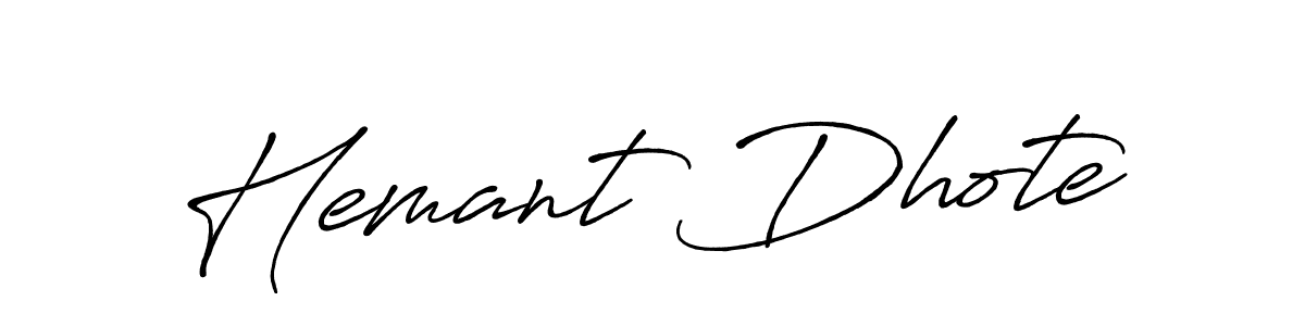 How to make Hemant Dhote signature? Antro_Vectra_Bolder is a professional autograph style. Create handwritten signature for Hemant Dhote name. Hemant Dhote signature style 7 images and pictures png