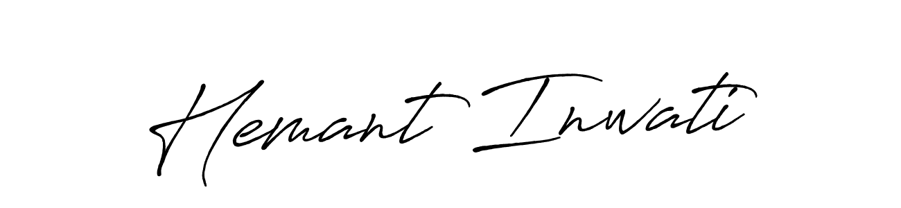 Similarly Antro_Vectra_Bolder is the best handwritten signature design. Signature creator online .You can use it as an online autograph creator for name Hemant Inwati. Hemant Inwati signature style 7 images and pictures png