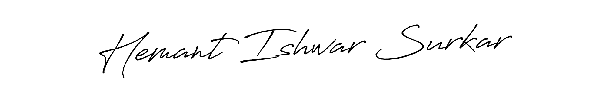 This is the best signature style for the Hemant Ishwar Surkar name. Also you like these signature font (Antro_Vectra_Bolder). Mix name signature. Hemant Ishwar Surkar signature style 7 images and pictures png
