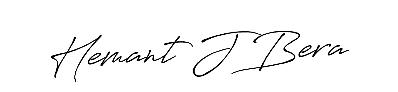 Make a beautiful signature design for name Hemant J Bera. Use this online signature maker to create a handwritten signature for free. Hemant J Bera signature style 7 images and pictures png