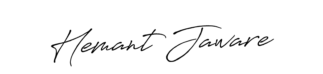 Design your own signature with our free online signature maker. With this signature software, you can create a handwritten (Antro_Vectra_Bolder) signature for name Hemant Jaware. Hemant Jaware signature style 7 images and pictures png