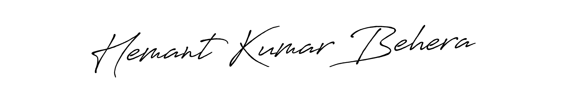 The best way (Antro_Vectra_Bolder) to make a short signature is to pick only two or three words in your name. The name Hemant Kumar Behera include a total of six letters. For converting this name. Hemant Kumar Behera signature style 7 images and pictures png