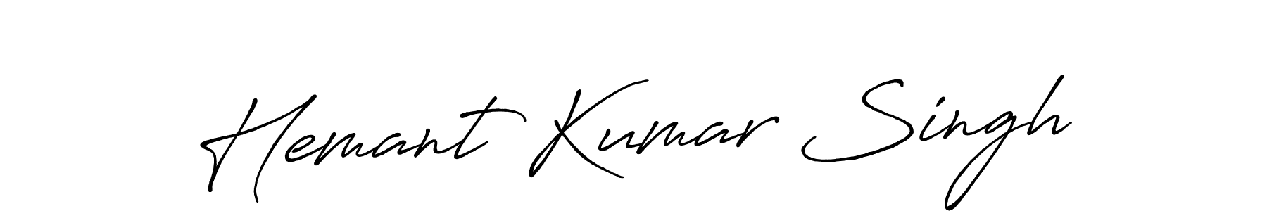 Also we have Hemant Kumar Singh name is the best signature style. Create professional handwritten signature collection using Antro_Vectra_Bolder autograph style. Hemant Kumar Singh signature style 7 images and pictures png