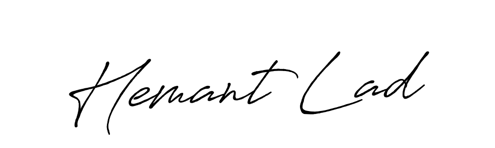 How to make Hemant Lad signature? Antro_Vectra_Bolder is a professional autograph style. Create handwritten signature for Hemant Lad name. Hemant Lad signature style 7 images and pictures png