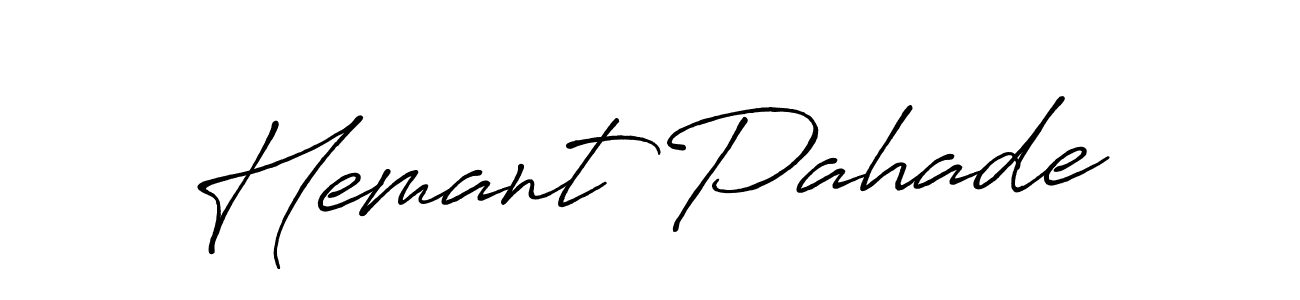 You can use this online signature creator to create a handwritten signature for the name Hemant Pahade. This is the best online autograph maker. Hemant Pahade signature style 7 images and pictures png